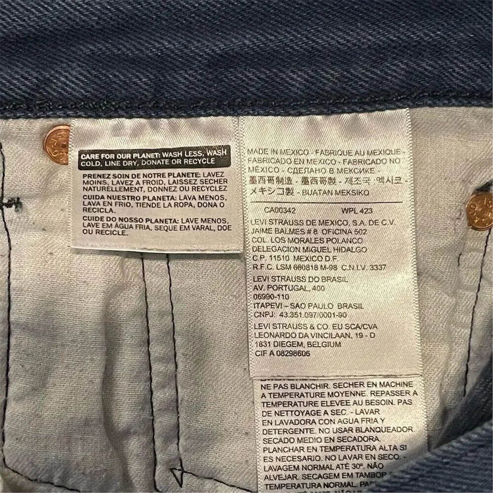 Levi’s Vintage Levi's 501XX Men's Jeans W36 L32 Dark Blue Button Fly Straight
